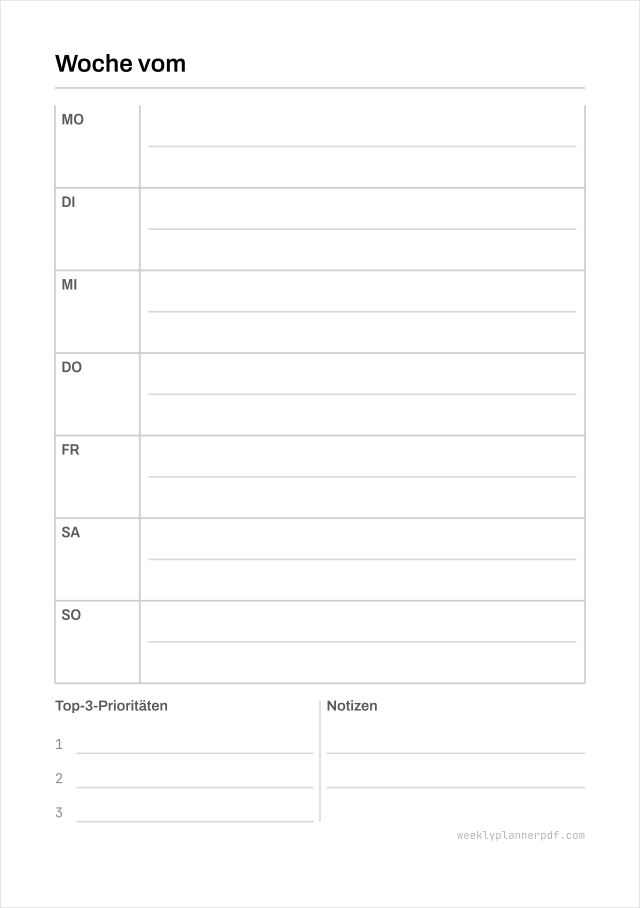 A5 weekly planner, A5 148 by 210 millimetres