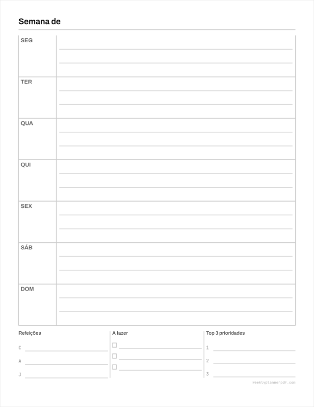 Mom weekly planner, US Letter 215.9 by 279.4 millimetres